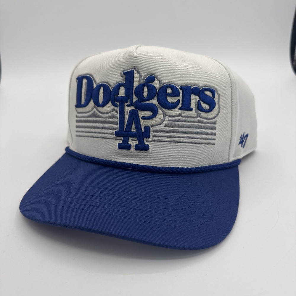 New Mens '47 Hitch Snapback W/ Rope Los Angeles Dodgers Hat Cap  Blue White